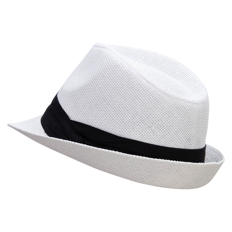 Big Size Paper Straw Fedora with Triple Pleated Band