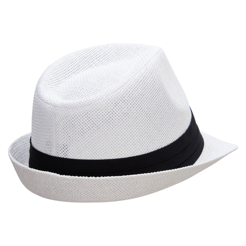 Big Size Paper Straw Fedora with Triple Pleated Band