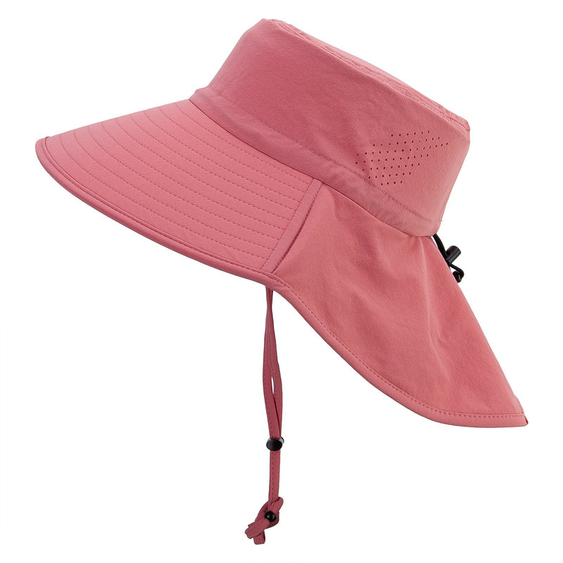 UPF 50+ Wide Brim Sun Hat With Neck Flap