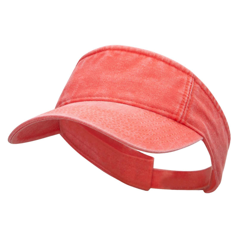 Washed Pigment Dyed Cotton Twill Visor