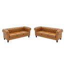 Elegant 2-Piece PU Sofa Set for Living Room