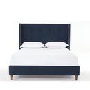 Peyton - Upholstered Bed With 54" High Headboard, Traditional Hand Buttoned Tufting by HouseOfZazla