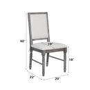 Leventis - Weathered Side Chair - Cream / Gray by HouseOfZazla