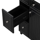 Transitional Style Bathroom Vanity Cabinet With Ceramic Sink by HouseOfZazla