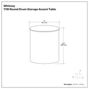 Whitney - Handcrafted Metal Storage Table by Unique Piece Furniture