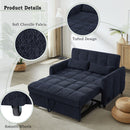 Loveseat Sofa Pull-Out Bed With Adjustable Backrest, 3 USB Ports And 2 Lumbar Pillows For Living Room by HouseOfZazla