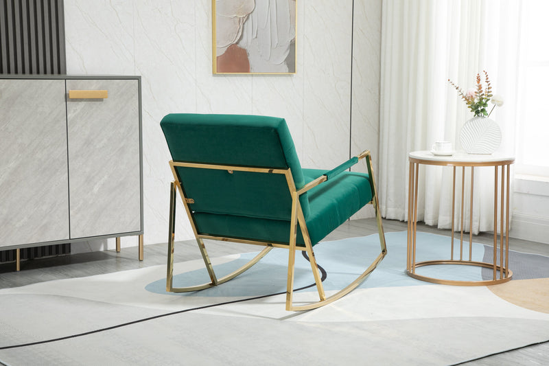 Accent Chair, leisure rocking chair with Stainless steel feet