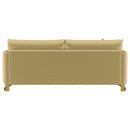Corliss Upholstered Curved Track Arm Sofa Camel