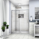 Single Sliding Bypass Shower Door Tempered Glass Enclosure by HouseOfZazla