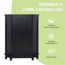 Bathroom Cabinet Triangle Corner Storage Cabinet With Adjustable Shelf Modern Style by HouseOfZazla