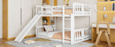 Bunk Bed With Convertible Ladder And Slide by HouseOfZazla