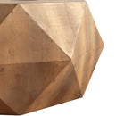 38" Three-dimensional Embossed Pattern Design American Retro Style Coffee Table