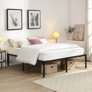 Queen Size Platform Bed with Quiet Support - Black