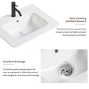 Vessel Sink Top With Overflow Drain - Milk White by HouseOfZazla