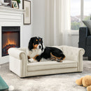 Modern Elegant Rectangle Pet Bed, Durable Elevated Dog Sofa by HouseOfZazla