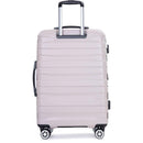 3 Piece Luggage Sets PC Lightweight & Durable Expandable Suitcase with Two Hooks, Double Spinner Wheels, TSA Lock, (21/25/29) Sand