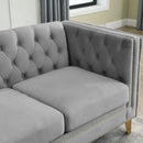 Modern Sofa With Button Tufting, Upholstered Couch For Living Room by HouseOfZazla