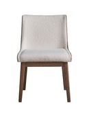 Ginny - Boucle Velvet Side Chair (Set of 2) - Walnut by HouseOfZazla