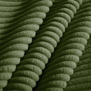 Armless Sofa with Pillow - Green Corduroy