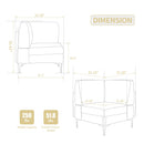 Modular Sectional Sofa Corner Seat by HouseOfZazla