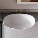 61 Inch Small Size Artificial Stone Solid Surface Freestanding Bathroom Bathtub