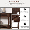 63inch Long Wood Console Table with 3 Drawers and 1 Bottom Shelf for Entryway Hallway Easy Assembly Extra-thick Sofa Table(Light Espresso)