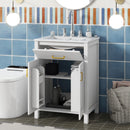 Bathroom Vanity Combo With Ceramic Sink, Luxurious Space-Saving Vanity, 2 Soft Close Doors by Unique Piece Furniture
