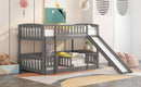 Low Bunk Bed With Slide, Fence And Ladder by HouseOfZazla