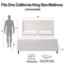 Harper - Tall Headboard Upholstered Bed / High Headboard / Elegant Simplicity / No Box Spring Needed by Unique Piece Furniture