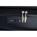 3 Piece Luggage Sets PC Lightweight & Durable Expandable Suitcase with Two Hooks, Double Spinner Wheels, TSA Lock, (21/25/29) Black