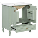 Freestanding Vanity With 1 Drawer & 2 Soft Close Doors With Door Mounted Storage by HouseOfZazla