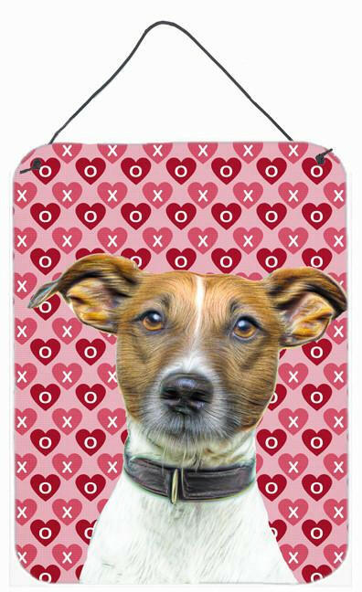 Hearts Love and Valentine's Day Jack Russell Terrier Wall or Door Hanging Prints KJ1190DS1216