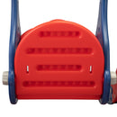 3 In 1 Slide and Swing Set with Basketball Hoop for 1-8 Years Old Children Indoor and Outdoor, Red & Blue