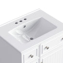 Transitional Style Bathroom Vanity Cabinet With Ceramic Sink by HouseOfZazla