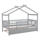 Creativity House Bed With Twin Size Trundle