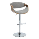 Adjustable Mid Century Barstool with Swivel Set of Two by Unique Piece Furniture