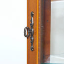 Corner Curio Cabinet With Lights, Adjustable Tempered Glass Shelves, Mirrored Back, Display Cabinet (E26 Light Bulb Not Included) by HouseOfZazla