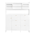 On Trend Multifunctional Tipping Bucket Shoe Cabinet With Storage Shelf & 6 Flip Drawers by HouseOfZazla