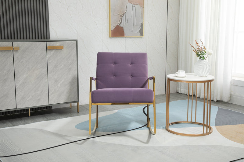 Accent Chair, leisure rocking chair with stainless steel feet