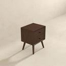 Caroline - Mid-Century Modern Style Night Stand 2 Drawer by Unique Piece Furniture