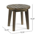 Outdoor Acacia Wood Side Table With Weather Resistance by HouseOfZazla