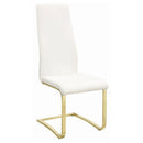 Whittingham - Dining Side Chair (Set of 4) - White / Gold by HouseOfZazla