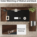 L-Shaped Executive Desk With File Cabinet & Drawers, Large Home Office Computer Workstation by HouseOfZazla