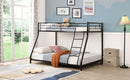 Twin Over Full Metal Bunk Bed - Black by HouseOfZazla