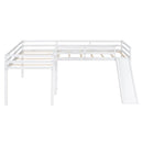 L Shaped Loft Bed With Ladder And Slide