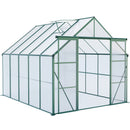 Double Door Polycarbonate house Raised Base And Anchor Aluminum Heavy Duty Walk In houses For Outdoor Backyard In All Season by HouseOfZazla