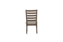 Side Dining Chair With Ladder Back (Set of 2) - Gray