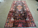 4' X 10' Antique Handmade Tribal Turkish Oriental Floral Wool Rug Organic Nice