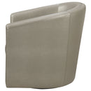 Swivel Armchair With Barrel-Back Design