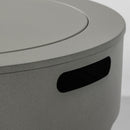 Propane Gas Fire Pit Bowl, 40000 Btu, Round For Outside - Gray